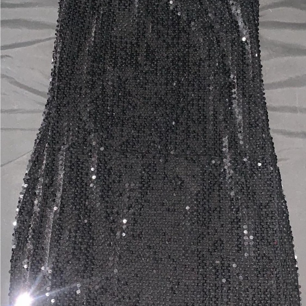 LUCY IN THE SKY Black Sequin Dress